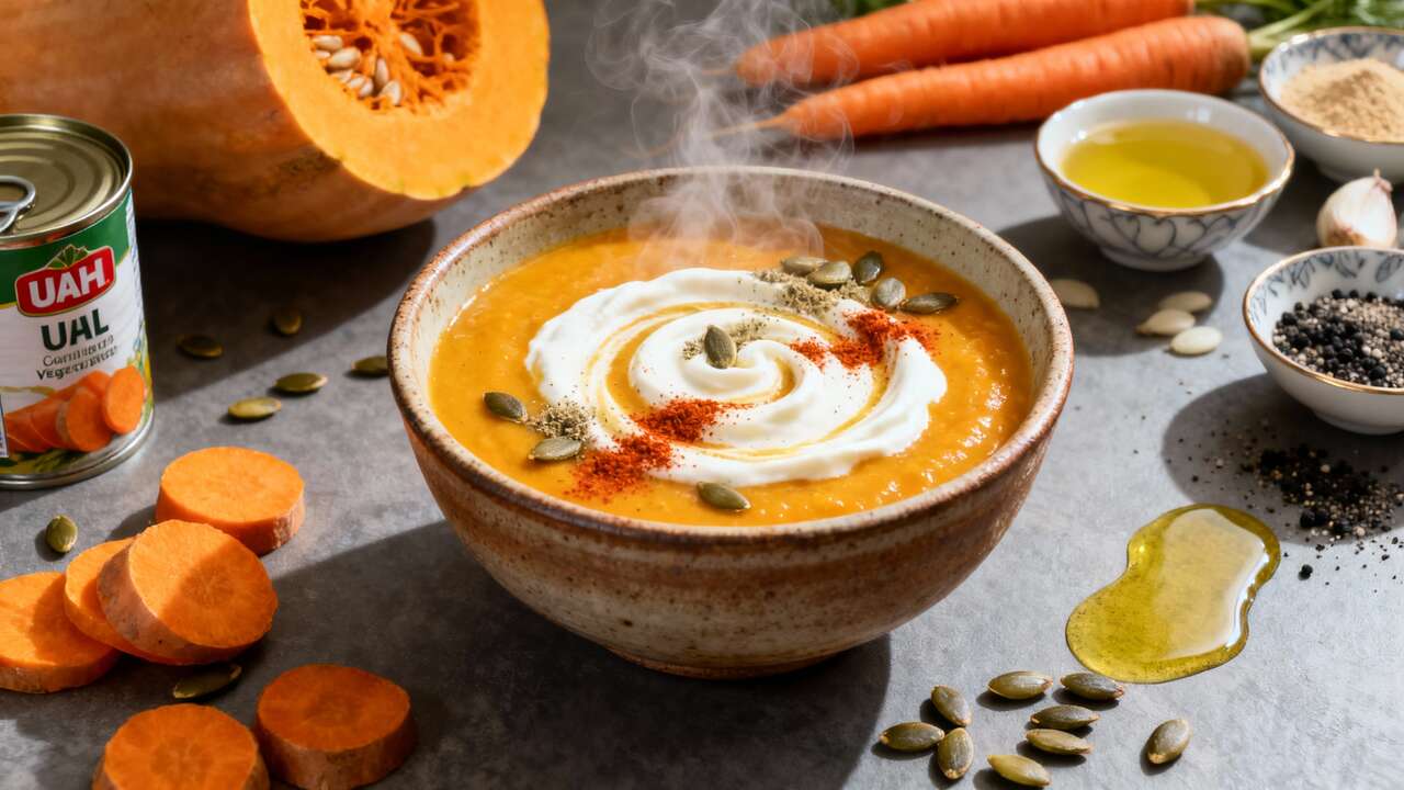 Crema di zucca e carote: ricetta facile e gustosa