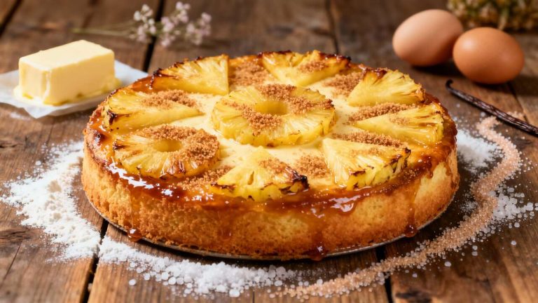 Torta all'ananas soffice: ricetta facile e veloce passo passo