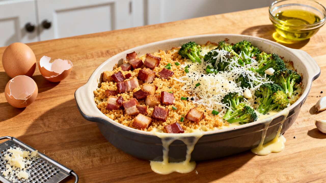 Sformato di Broccoli e Pancetta al Forno: ricetta Deliziosa in 10 Minuti