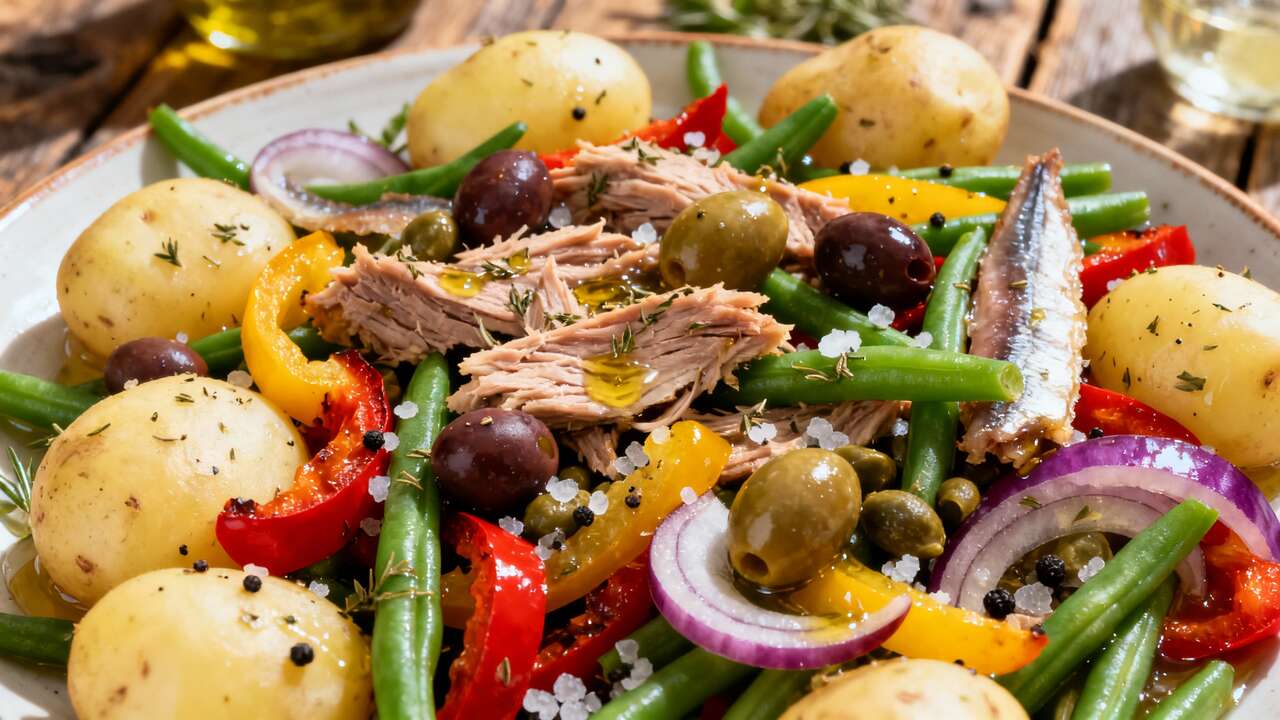 Ricetta Salutare: insalata di Fagiolini, peperoni e Patate Gustosa