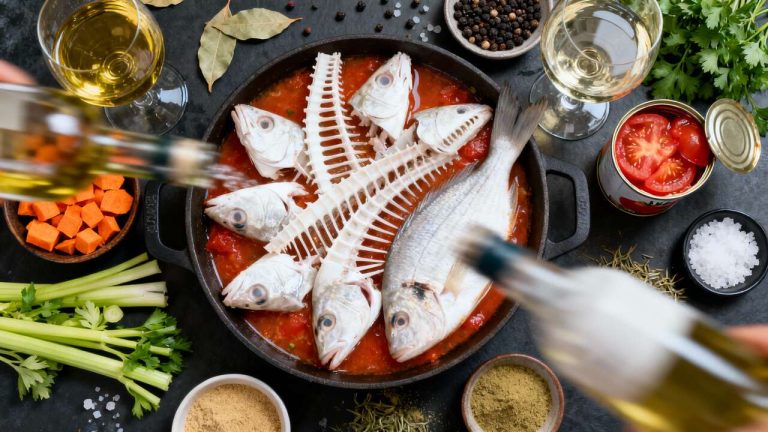 Non buttare le lische del pesce: sono la base per un brodo eccezionale