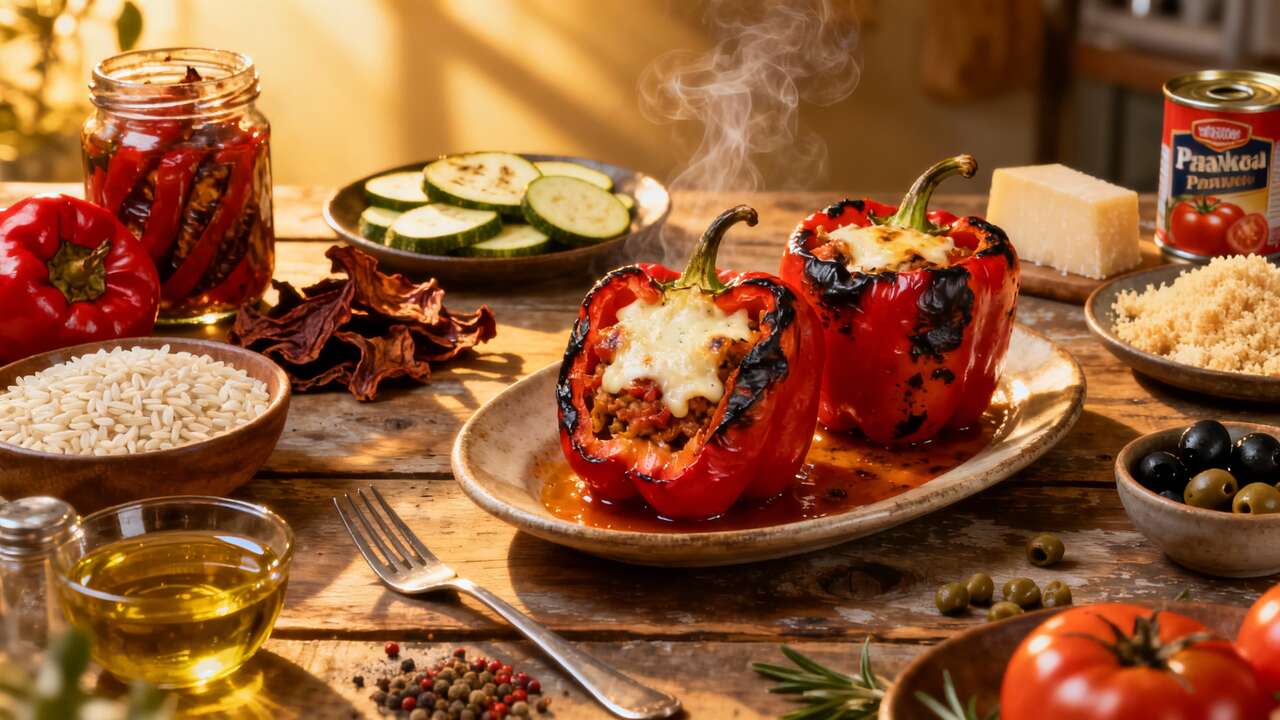 Peperoni ripieni con formaggio e verdure: una delizia irresistibile