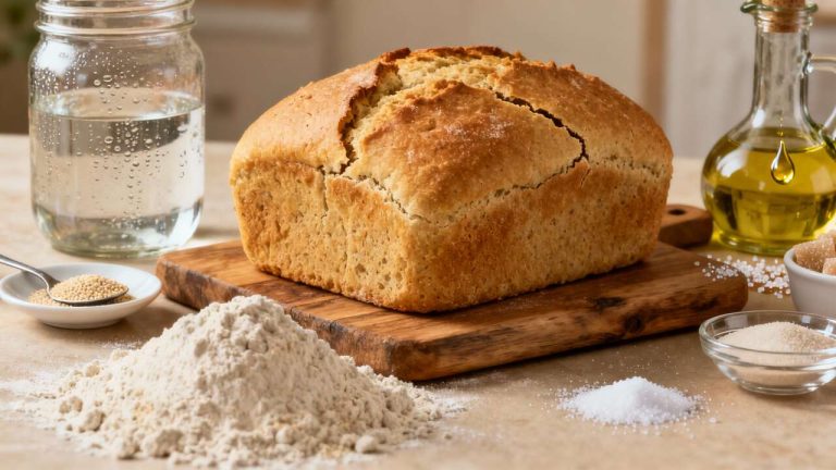 Una sola farina, nessun riposo: pane senza glutine perfetto in poco tempo