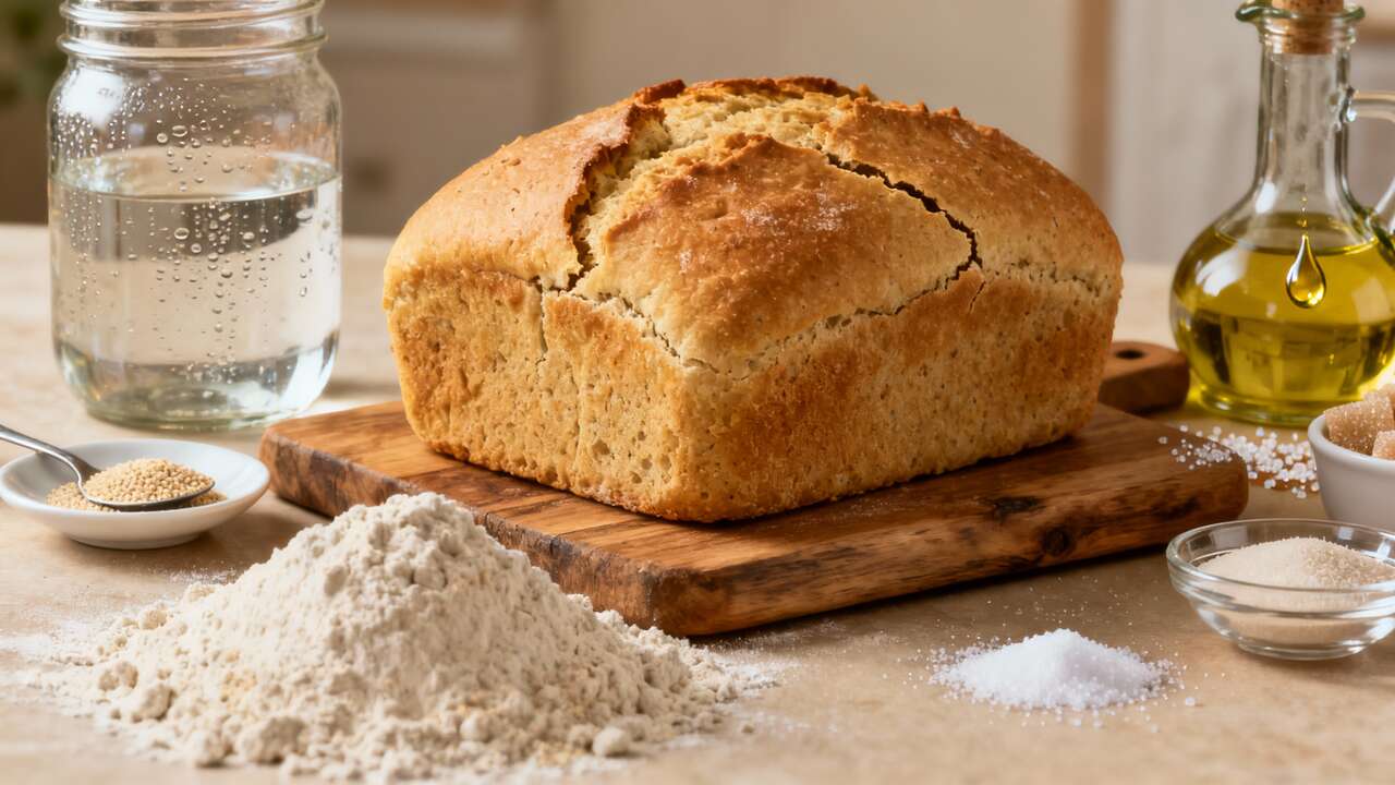 Una sola farina, nessun riposo: pane senza glutine perfetto in poco tempo