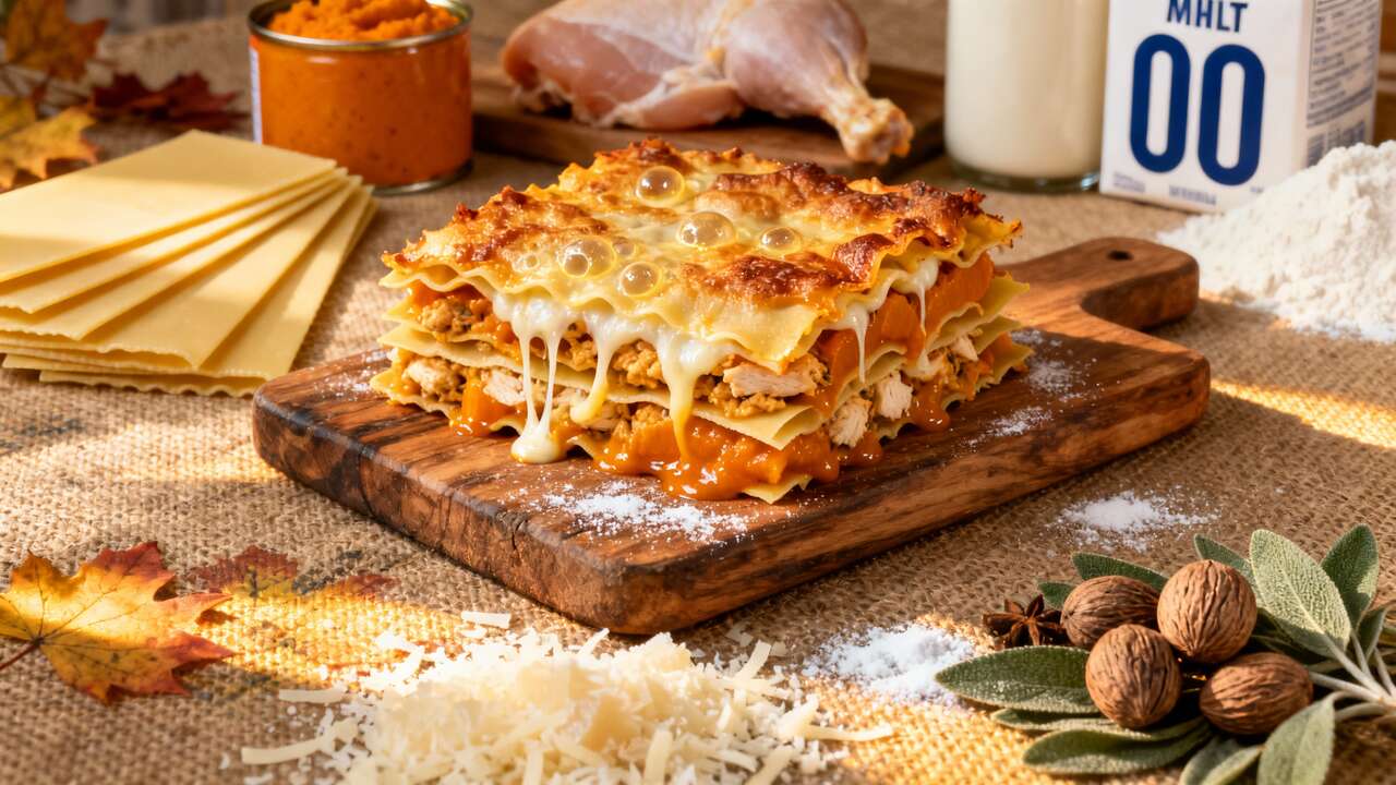 Lasagne pollo e zucca: il piatto autunnale che tutti ameranno
