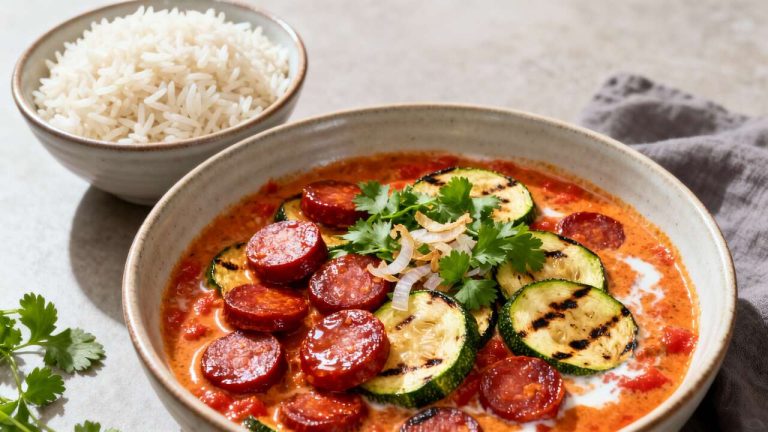 Curry di zucchine e chorizo: la ricetta express che rivoluziona la tua cucina