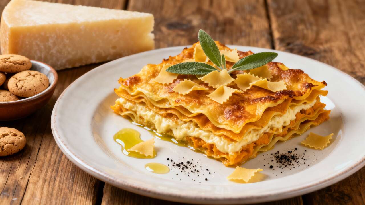 Questa ricetta di lasagne alla zucca nasconde un segreto cremoso (e irresistibile)