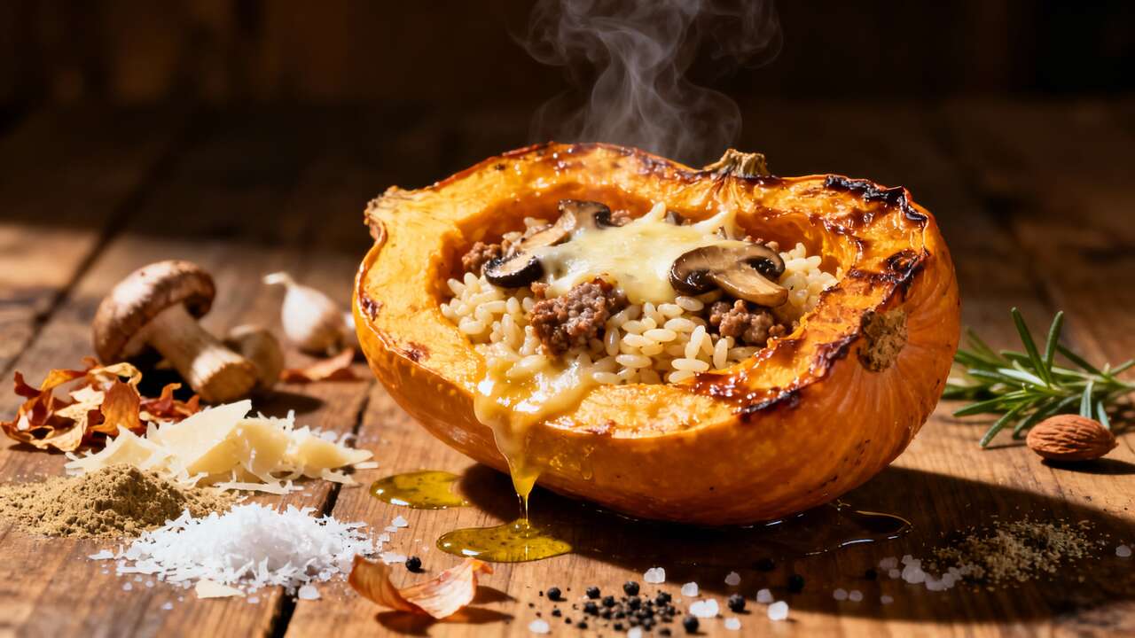 Questa zucca ripiena fa impazzire tutti: ne vorranno ancora!