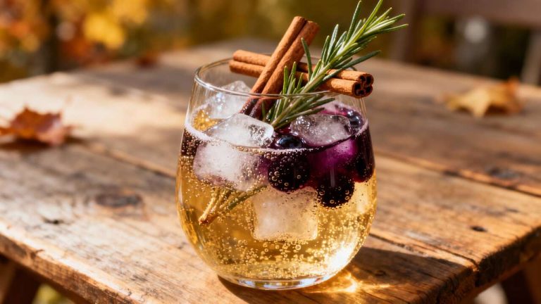 Un giorno, un cocktail: Spritz autunnale al ribes nero